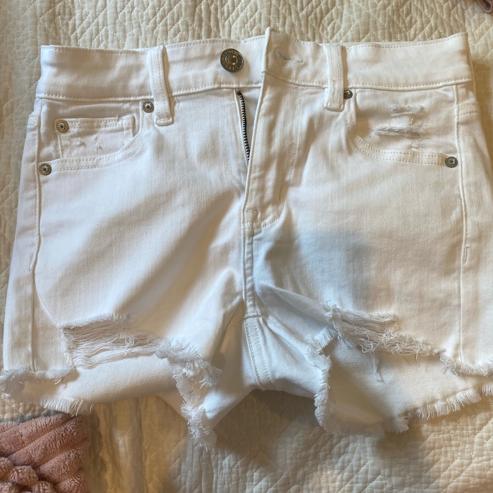 brand new american eagle white jean shirt
